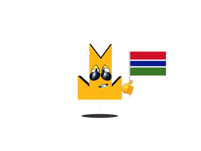 👑 Gambia Flag - Crown Emoji Lens 🇬🇲