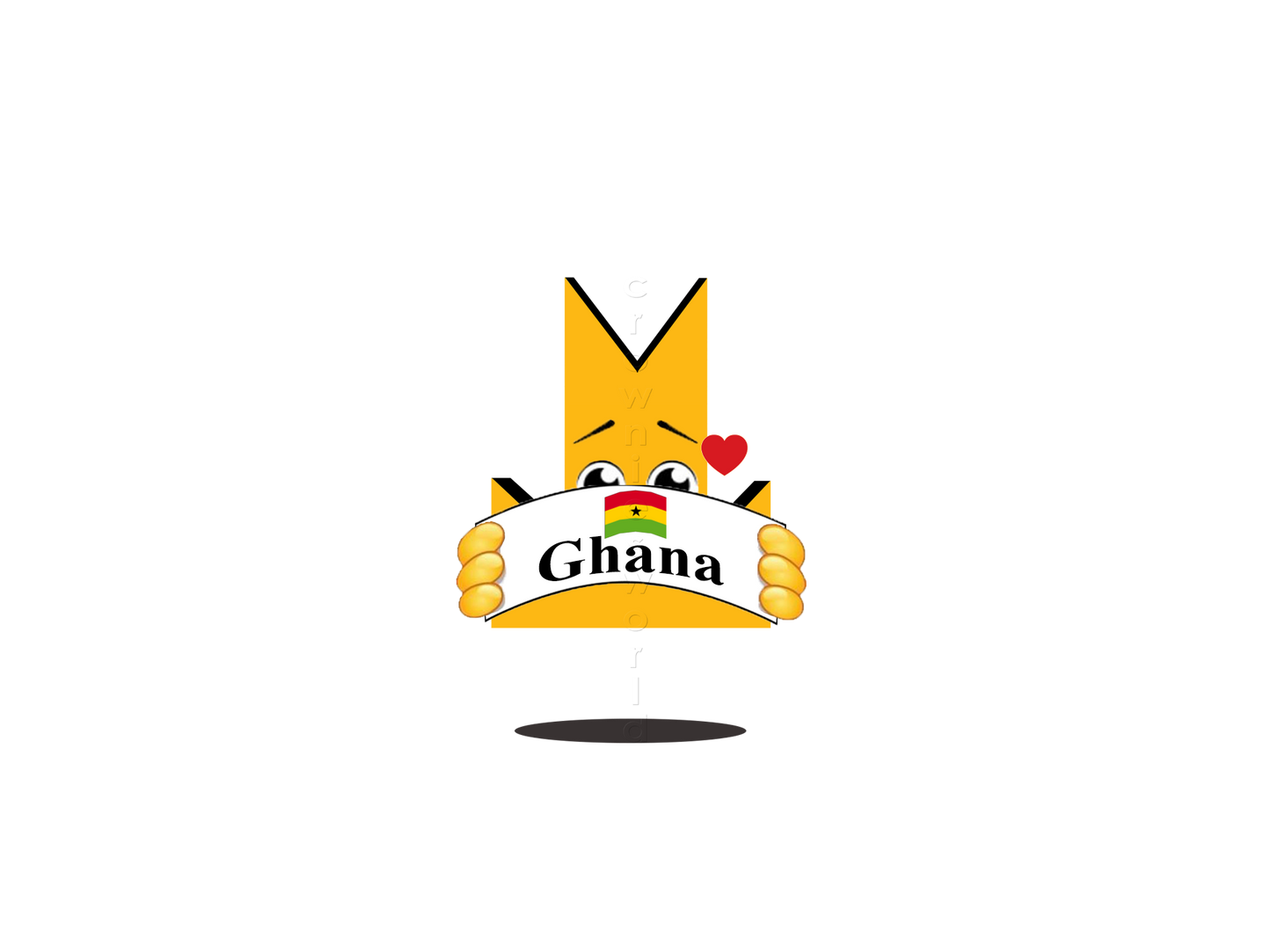 👑 Ghana - Crown Emoji Lens