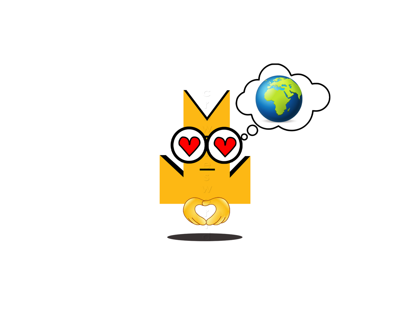 👑 Globe Africa - Crown Emoji Lens 🌍