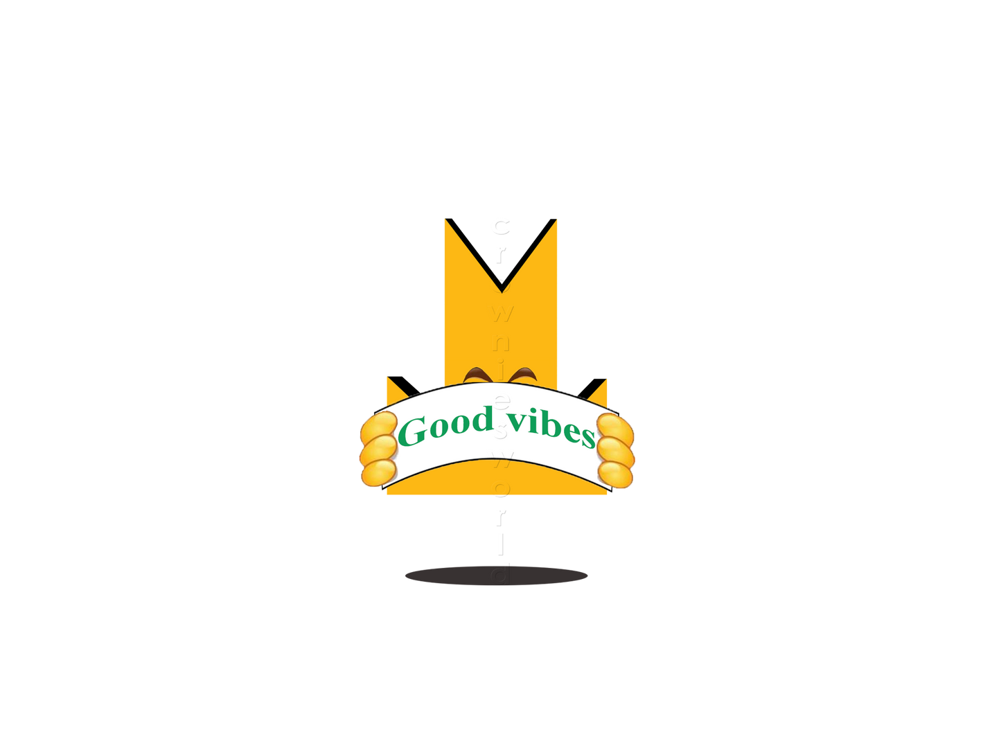 👑 Good Vibes - Crown Emoji Lens