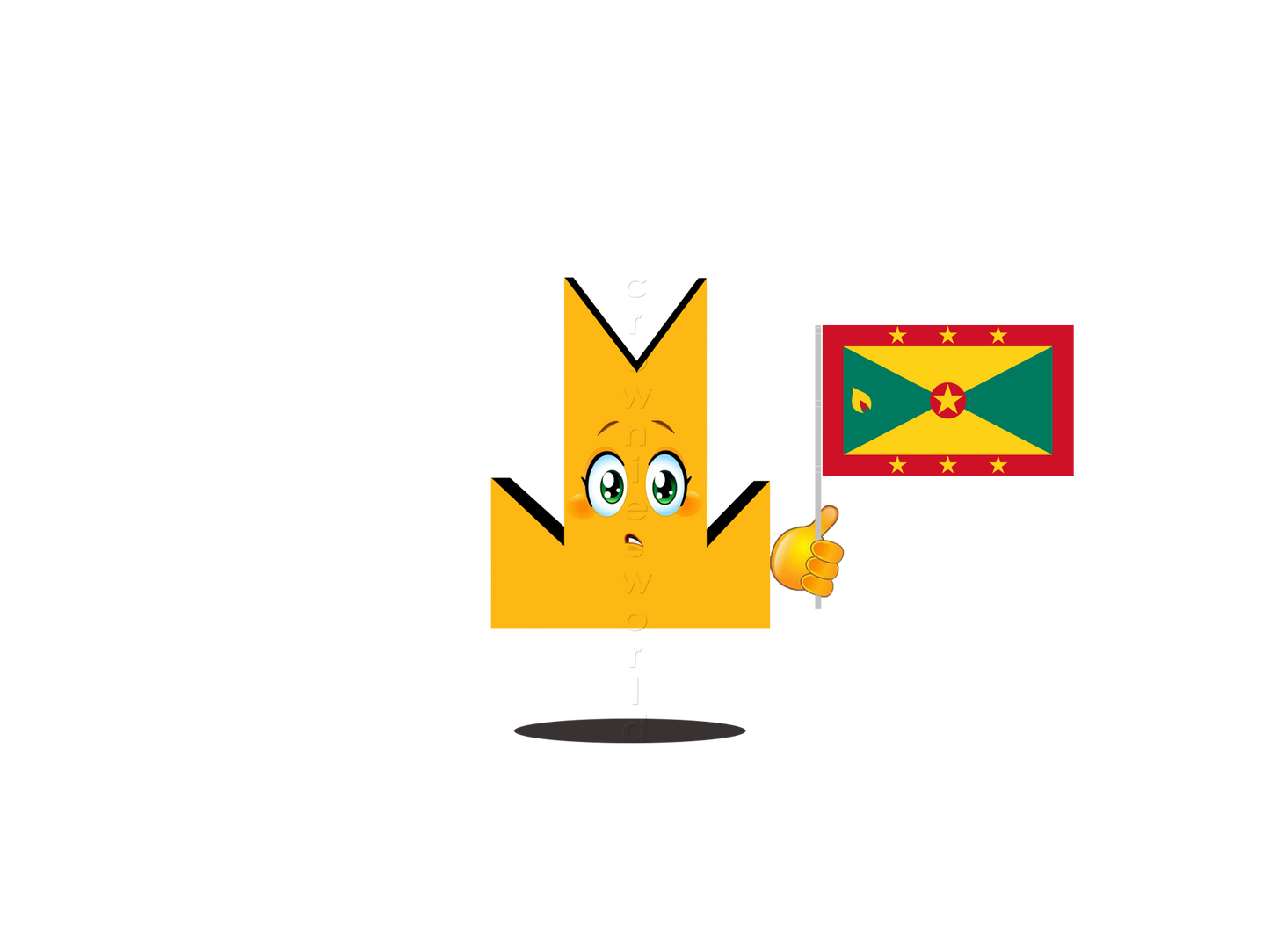 👑 Grenada Flag - Crown Emoji Lens 🇬🇩