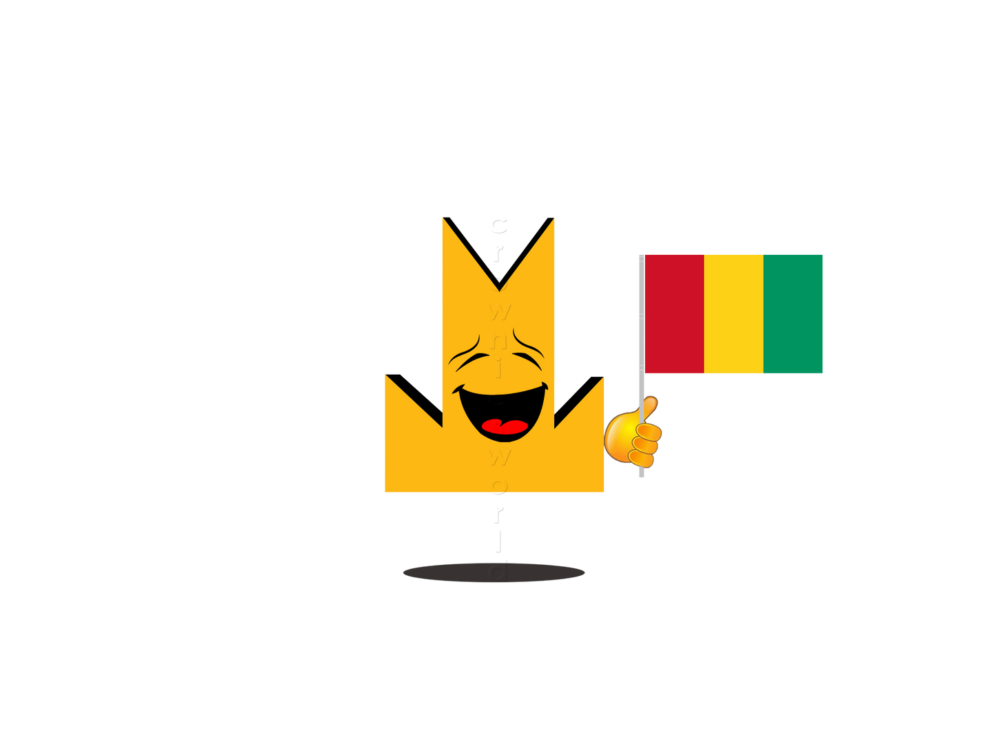 👑 Guinea Flag - Crown Emoji Lens 🇬🇳