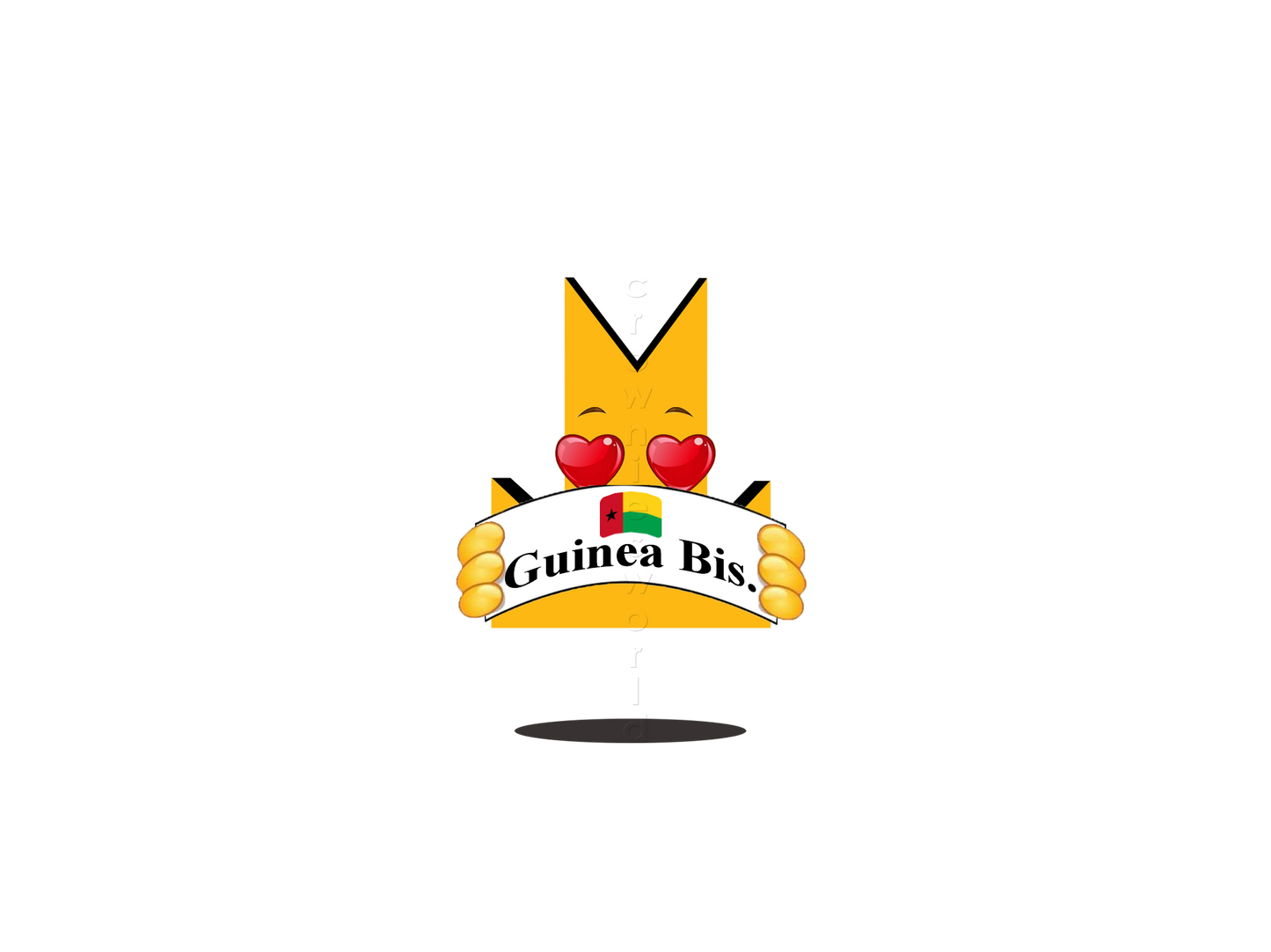 👑 Guinea Bissau - Crown Emoji Lens