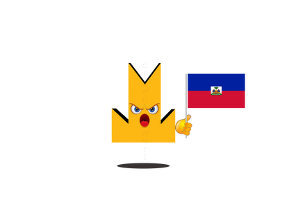 👑 Haiti Flag - Crown Emoji Lens 🇭🇹