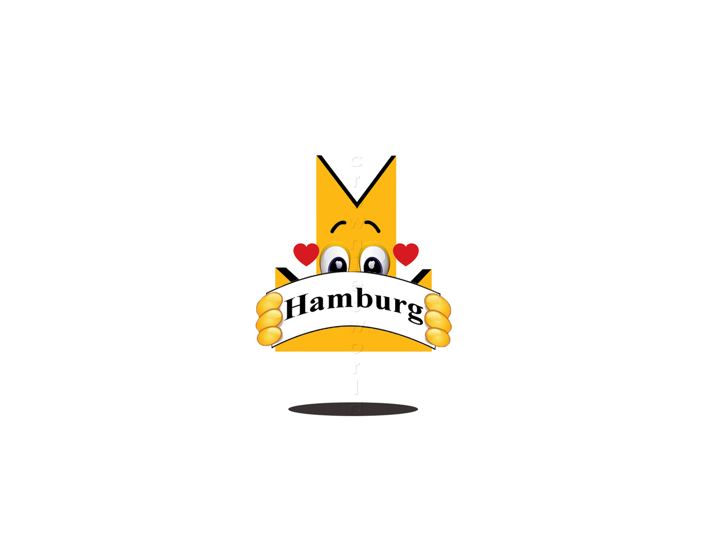 👑 Hamburg - Crown Emoji Lens