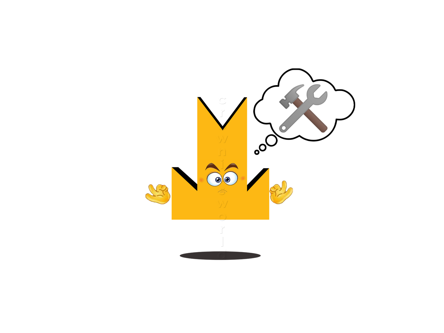 👑 Hammer And Wrench - Crown Emoji Lens 🛠️