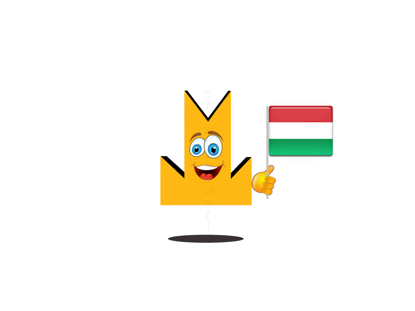 👑 Hungary Flag - Crown Emoji Lens 🇭🇺