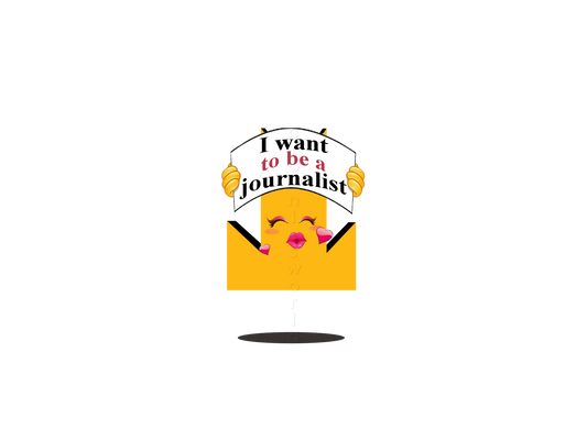 👑 I Want To Be A Journalist - Crown Emoji Lens 📰