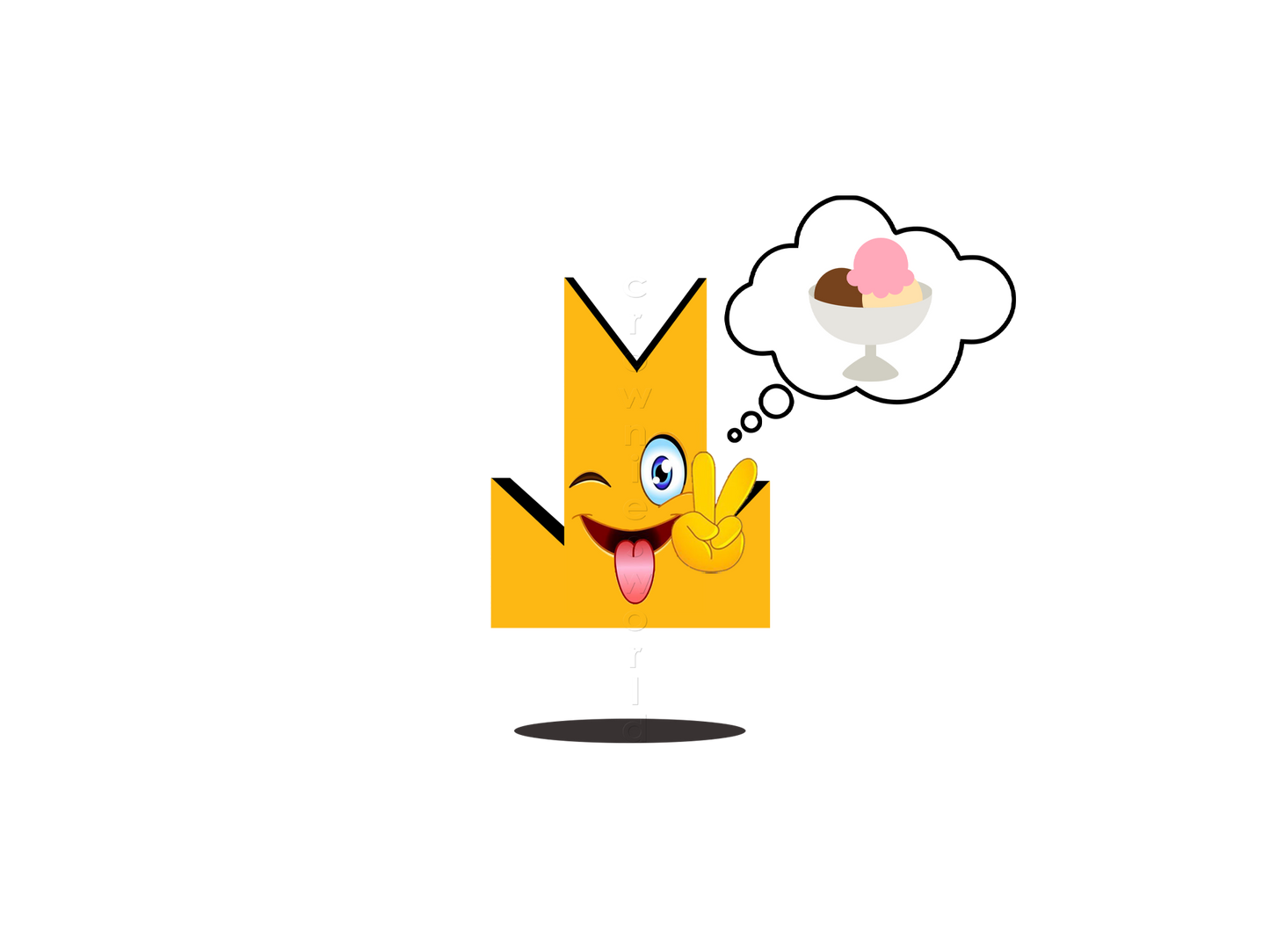 👑 Ice Cream 2 - Crown Emoji Lens 🍨