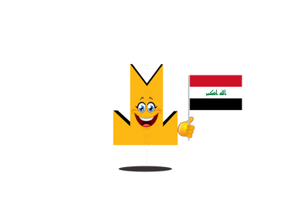 👑 Iraq Flag - Crown Emoji Lens 🇮🇶