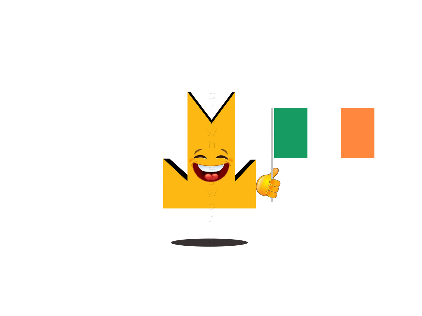 👑 Ireland Flag - Crown Emoji Lens 🇮🇪