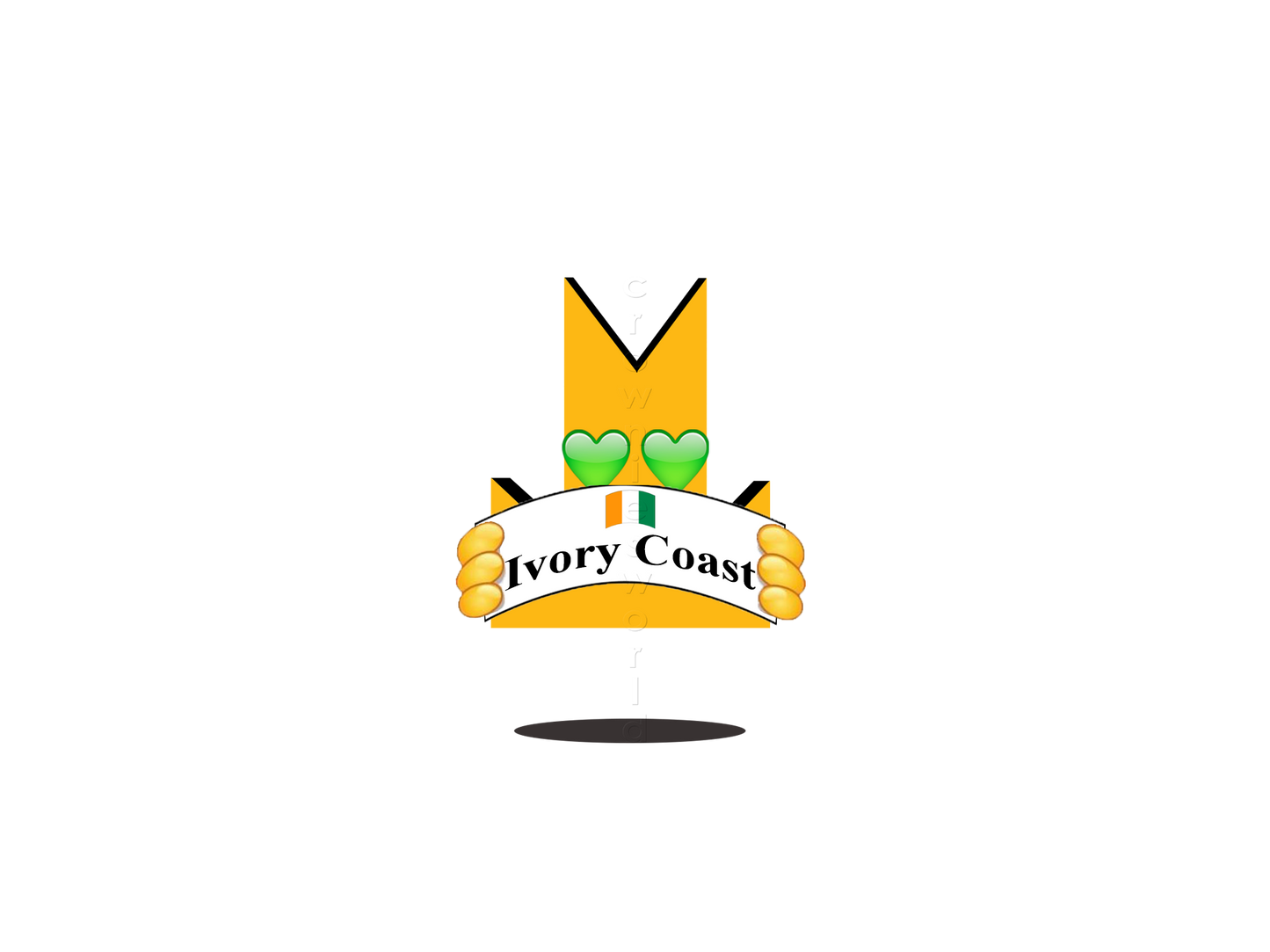 👑 Ivory Coast - Crown Emoji Lens