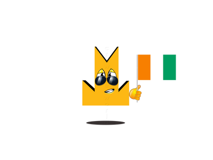 👑 Ivory Coast Flag - Crown Emoji Lens 🇨🇮