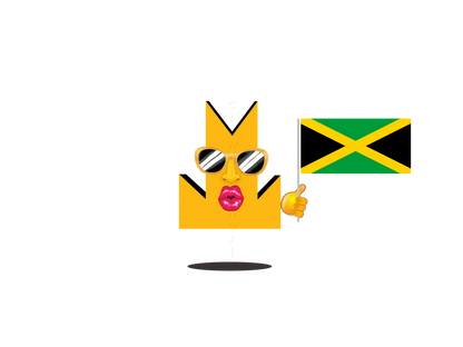 👑 Jamaica Flag - Crown Emoji Lens 🇯🇲