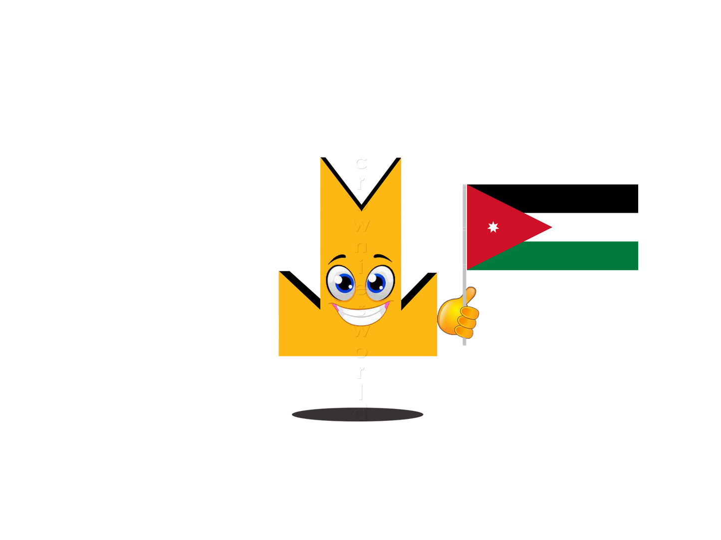 👑 Jordan Flag - Crown Emoji Lens 🇯🇴