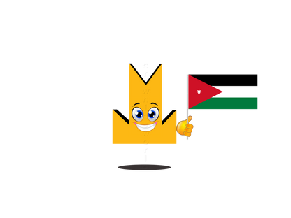 👑 Jordan Flag - Crown Emoji Lens 🇯🇴