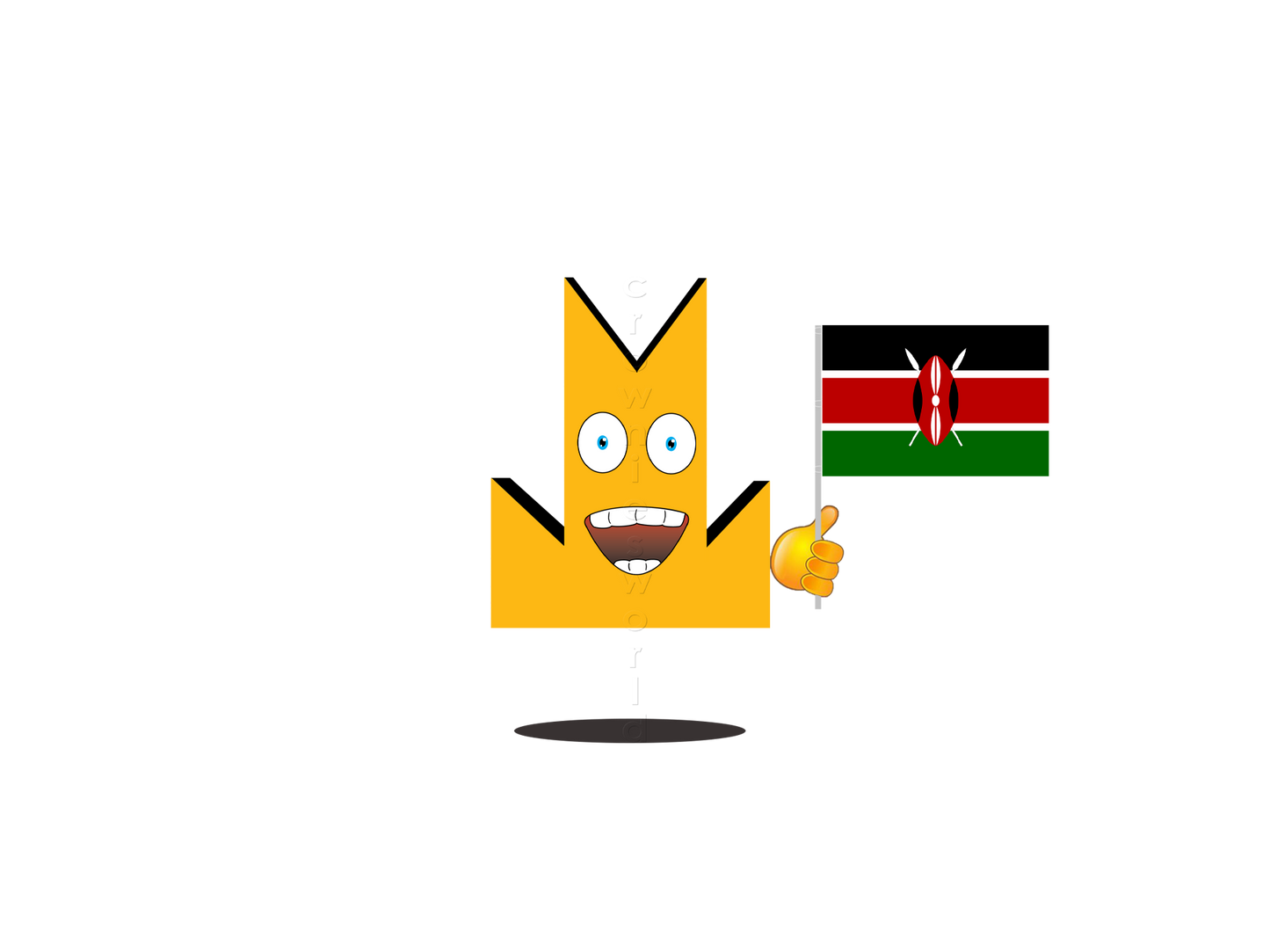 👑 Kenya Flag - Crown Emoji Lens 🇰🇪