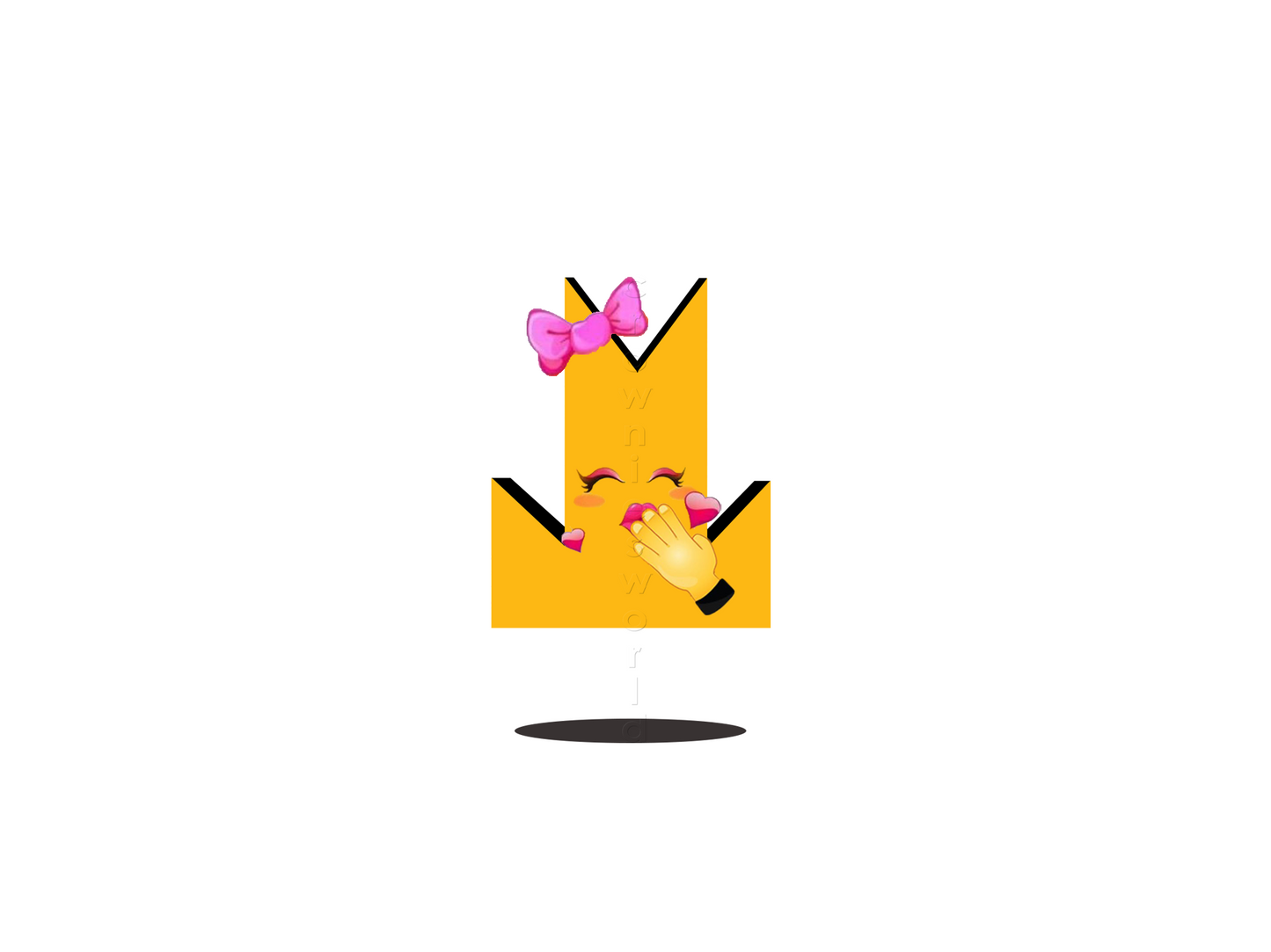 👑 Kissing - Crown Emoji Lens 😘