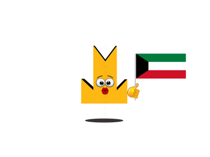 👑 Kuwait Flag - Crown Emoji Lens 🇰🇼