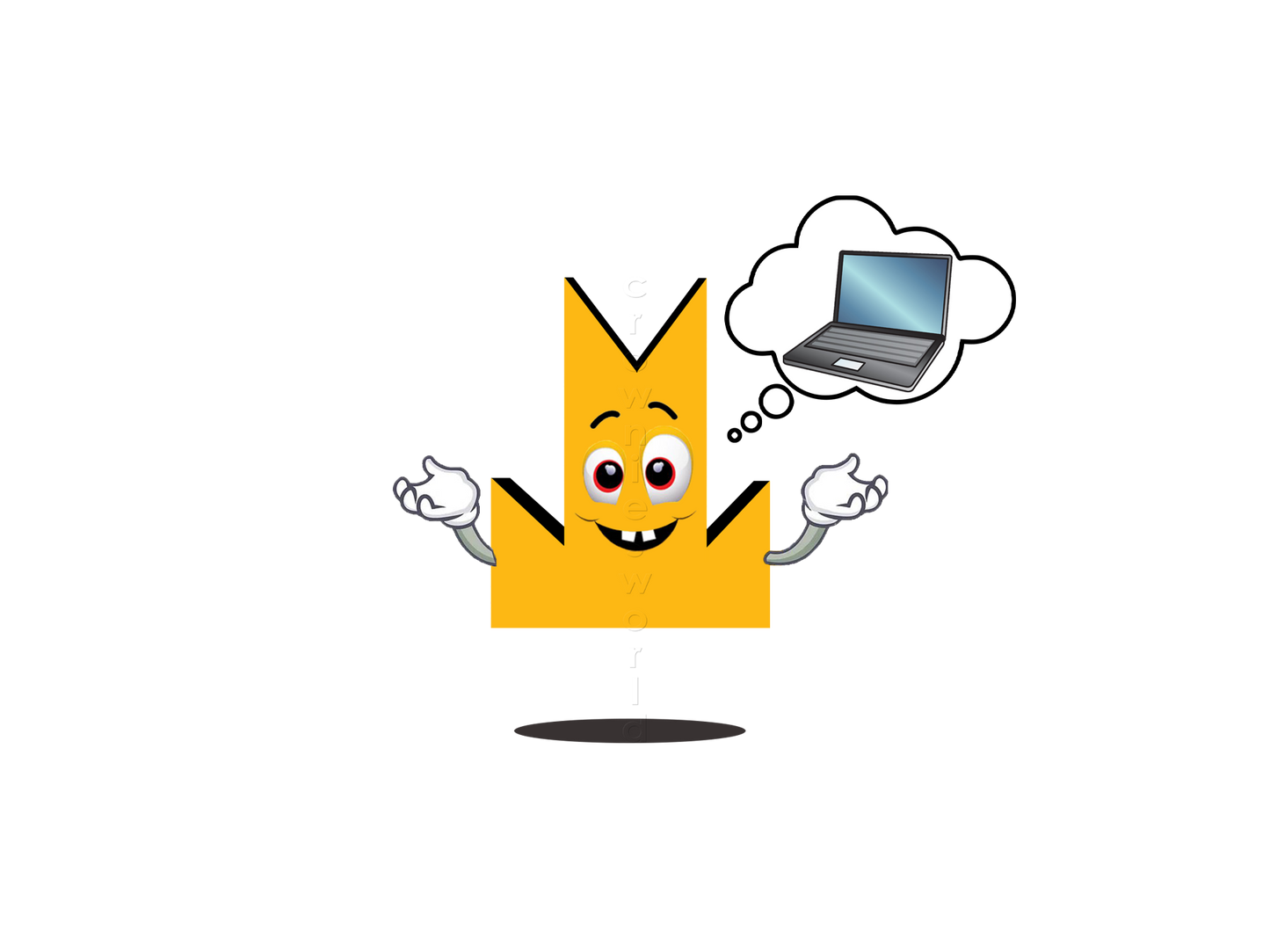 👑 Laptop 2 - Crown Emoji Lens 💻