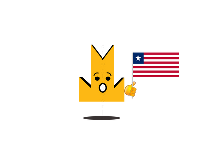 👑 Liberia Flag - Crown Emoji Lens 🇱🇷