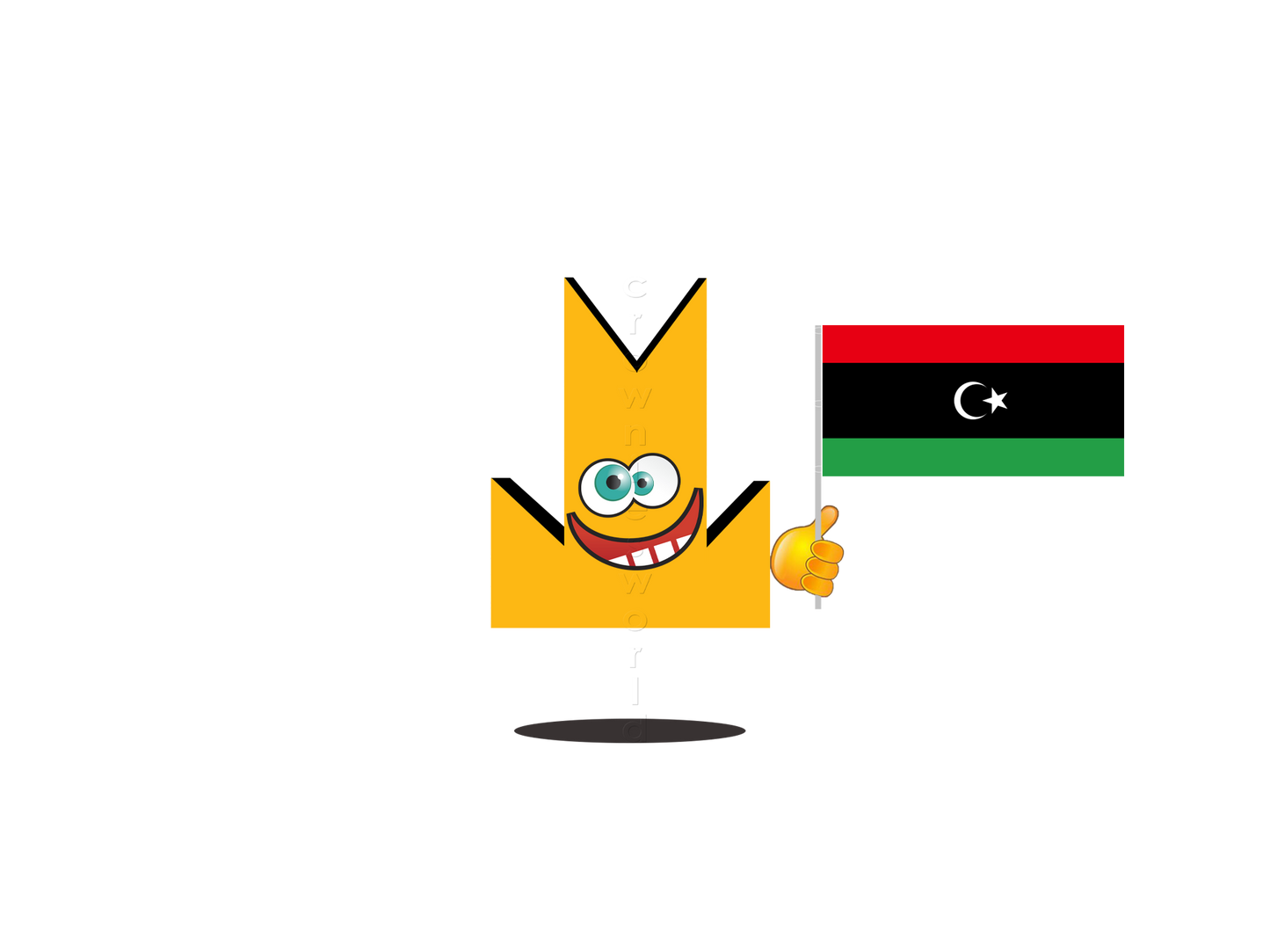 👑 Libya Flag - Crown Emoji Lens 🇱🇾