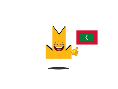 👑 Maldives Flag - Crown Emoji Lens 🇲🇻