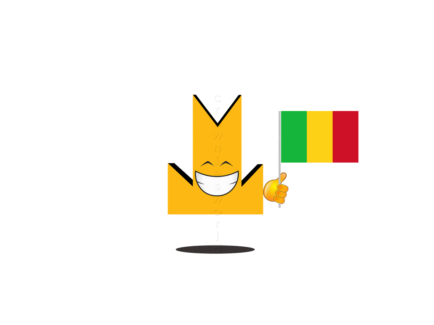 👑 Mali Flag - Crown Emoji Lens 🇲🇱