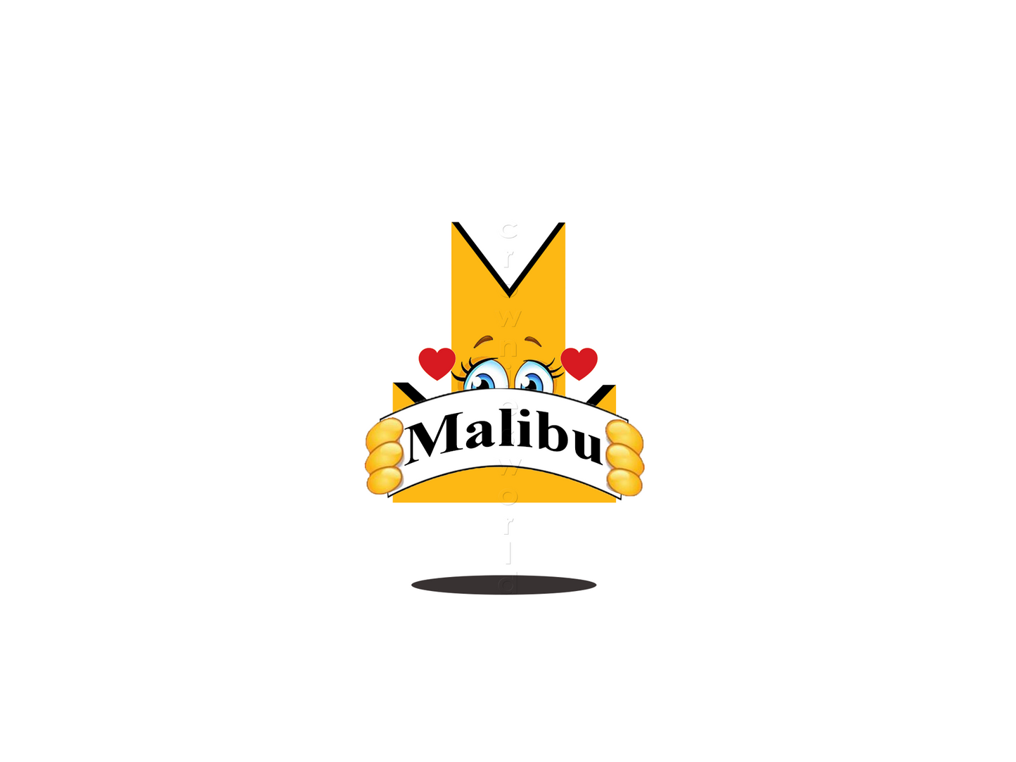 👑 Malibu - Crown Emoji Lens