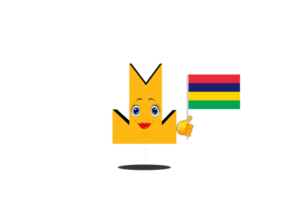 👑 Mauritius Flag - Crown Emoji Lens 🇲🇺