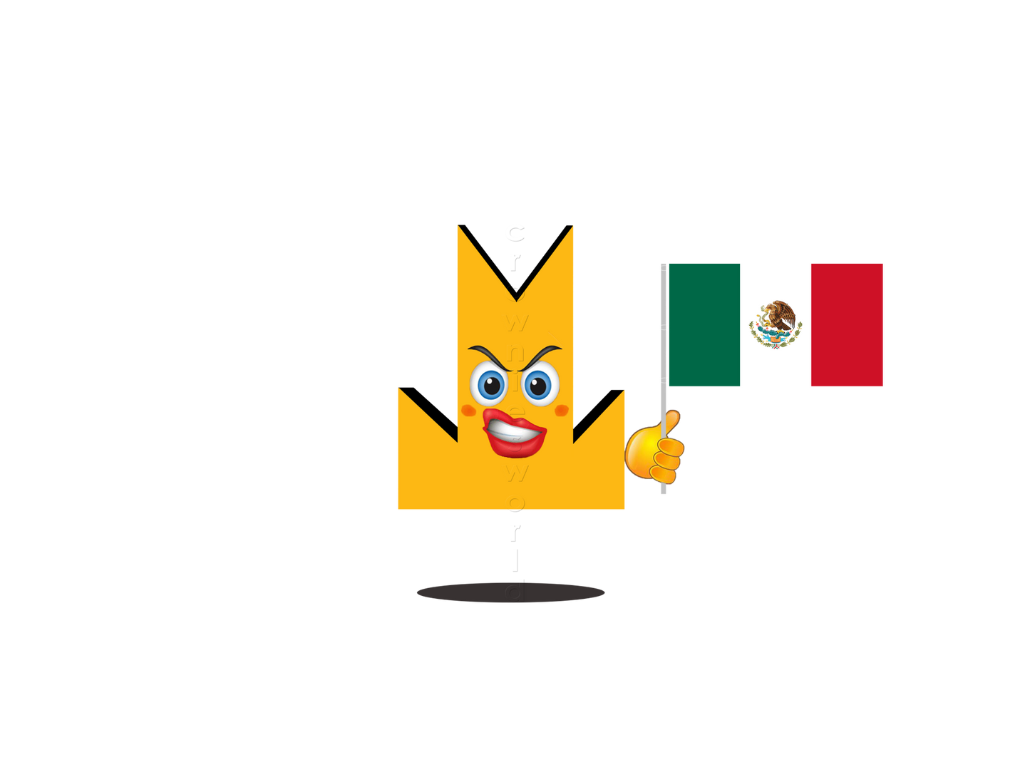 👑 Mexico Flag - Crown Emoji Lens 🇲🇽