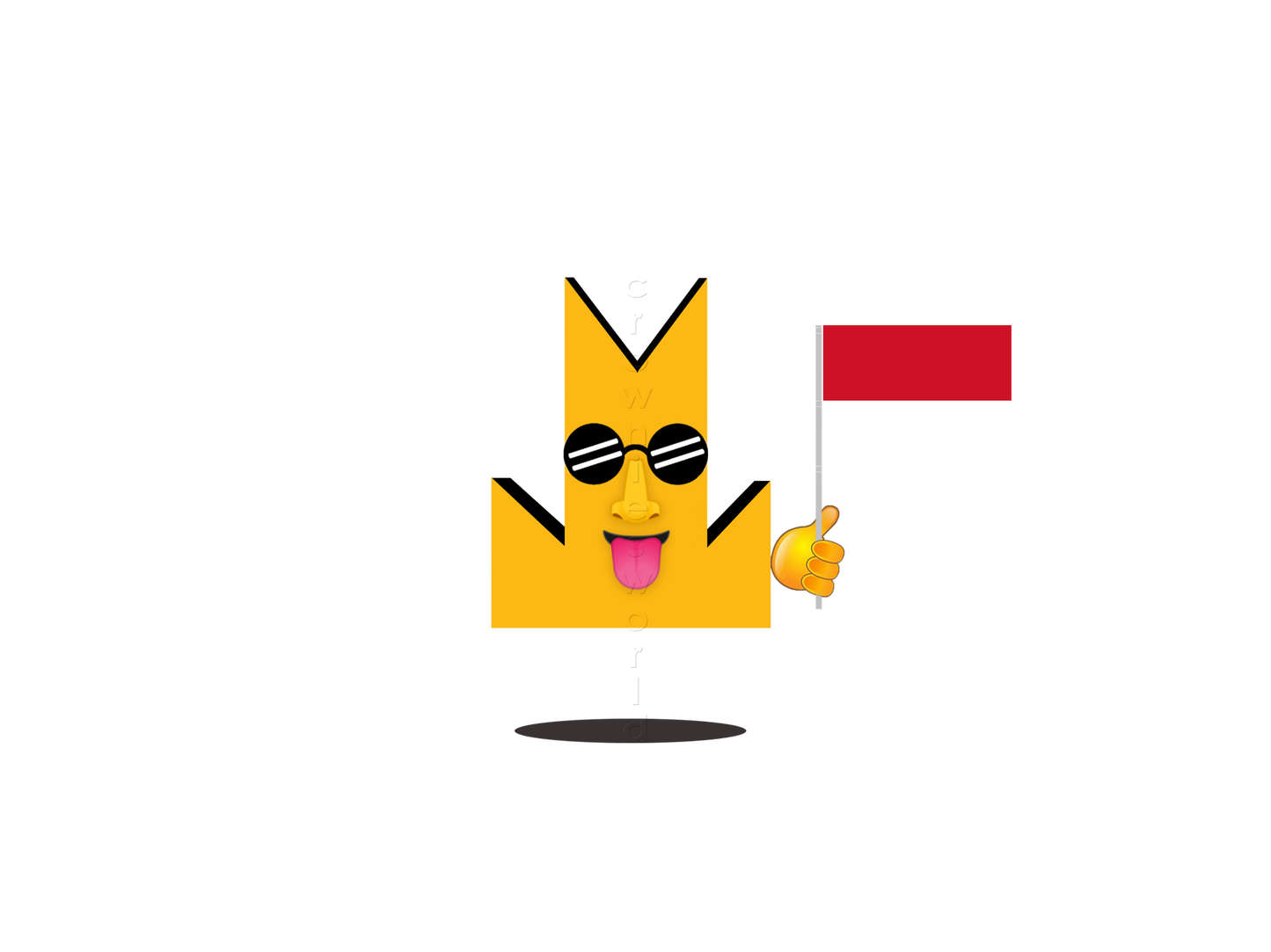 👑 Monaco Flag - Crown Emoji Lens 🇲🇨