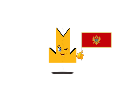 👑 Montenegro Flag - Crown Emoji Lens 🇲🇪