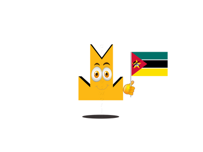 👑 Mozambique Flag - Crown Emoji Lens 🇲🇿