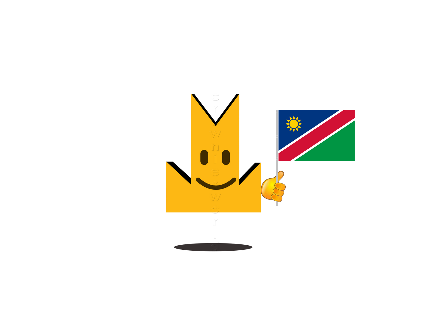 👑 Namibia Flag - Crown Emoji Lens 🇳🇦