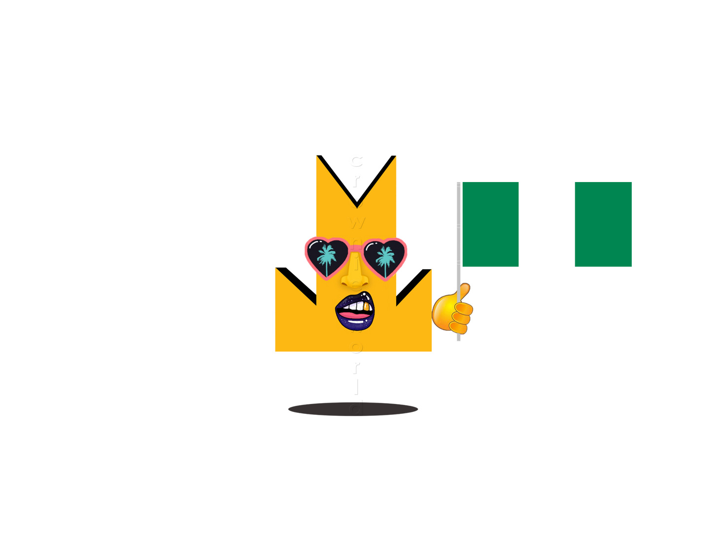 👑 Nigeria Flag - Crown Emoji Lens 🇳🇬