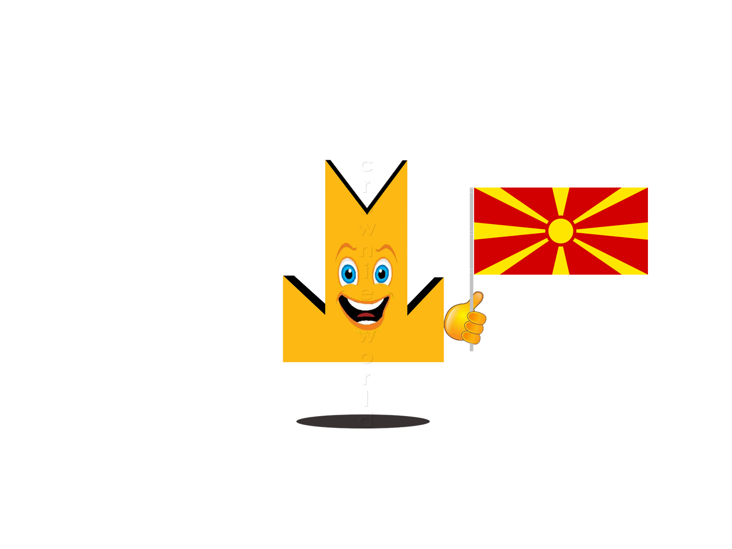 👑 North Macedonia Flag - Crown Emoji Lens 🇲🇰