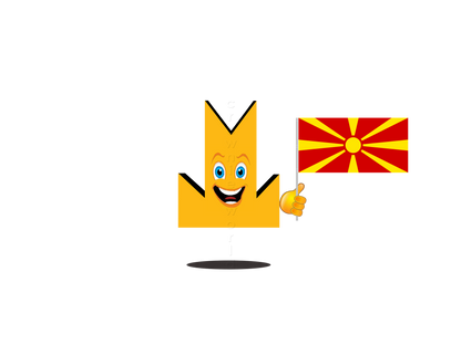 👑 North Macedonia Flag - Crown Emoji Lens 🇲🇰