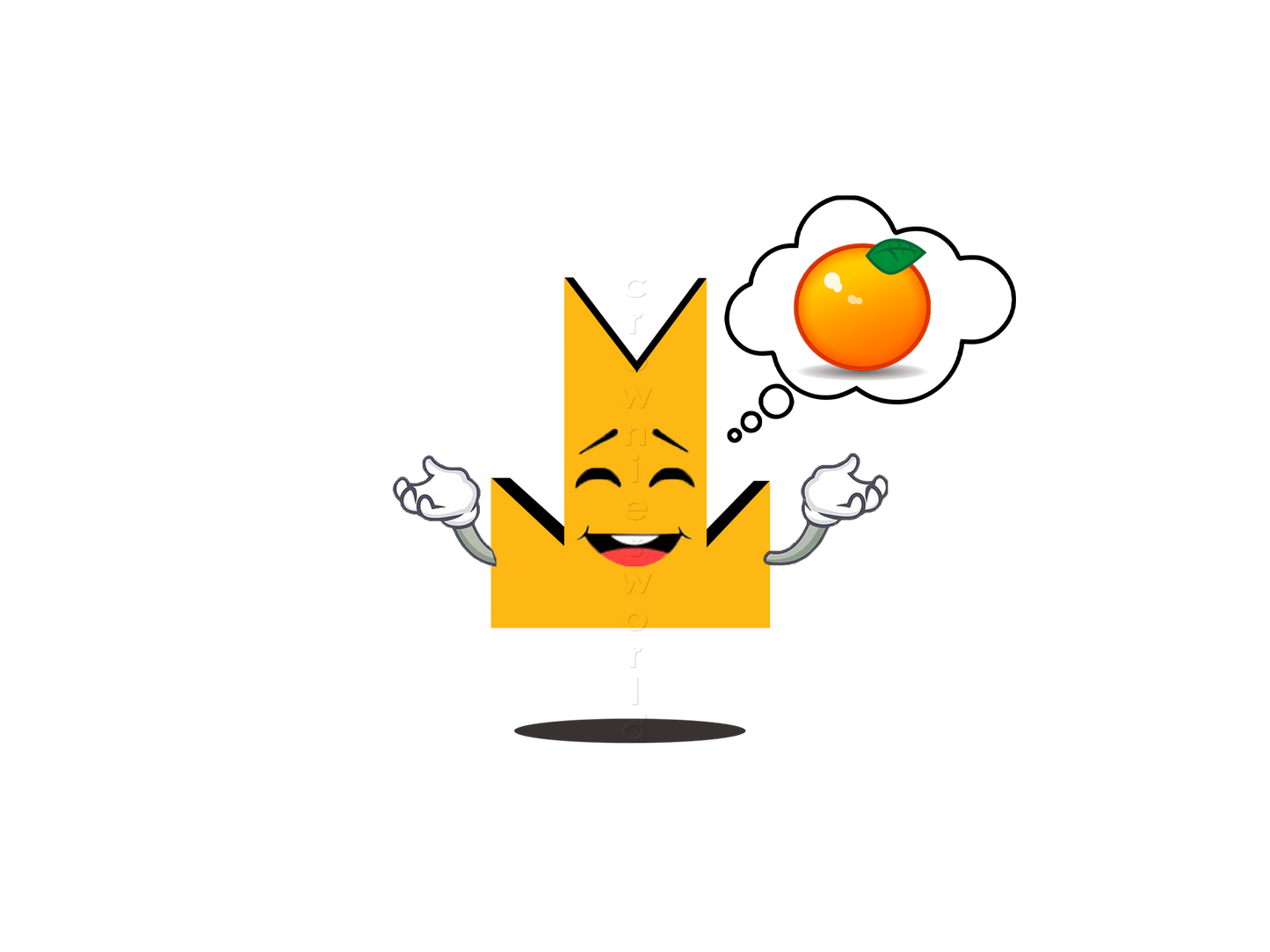 👑 Orange - Crown Emoji Lens 🍊