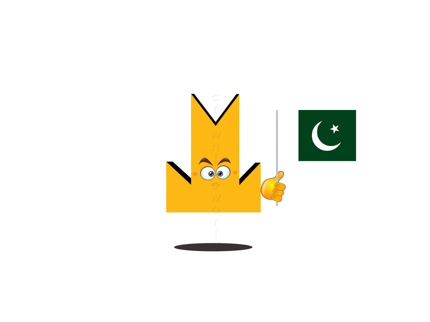 👑 Pakistan Flag - Crown Emoji Lens 🇵🇰