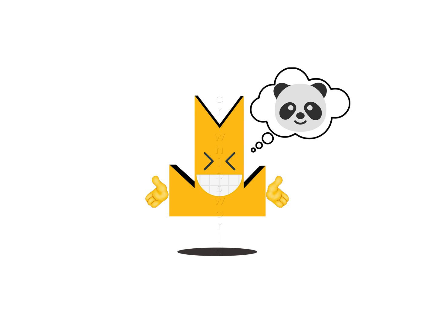 👑 Panda - Crown Emoji Lens 🐼