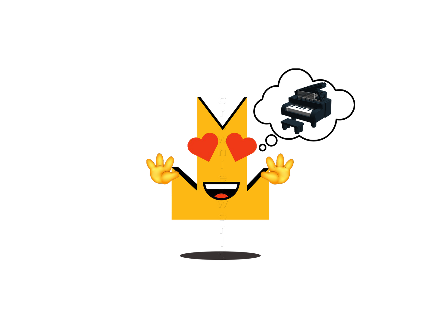 👑 Piano - Crown Emoji Lens 🎹