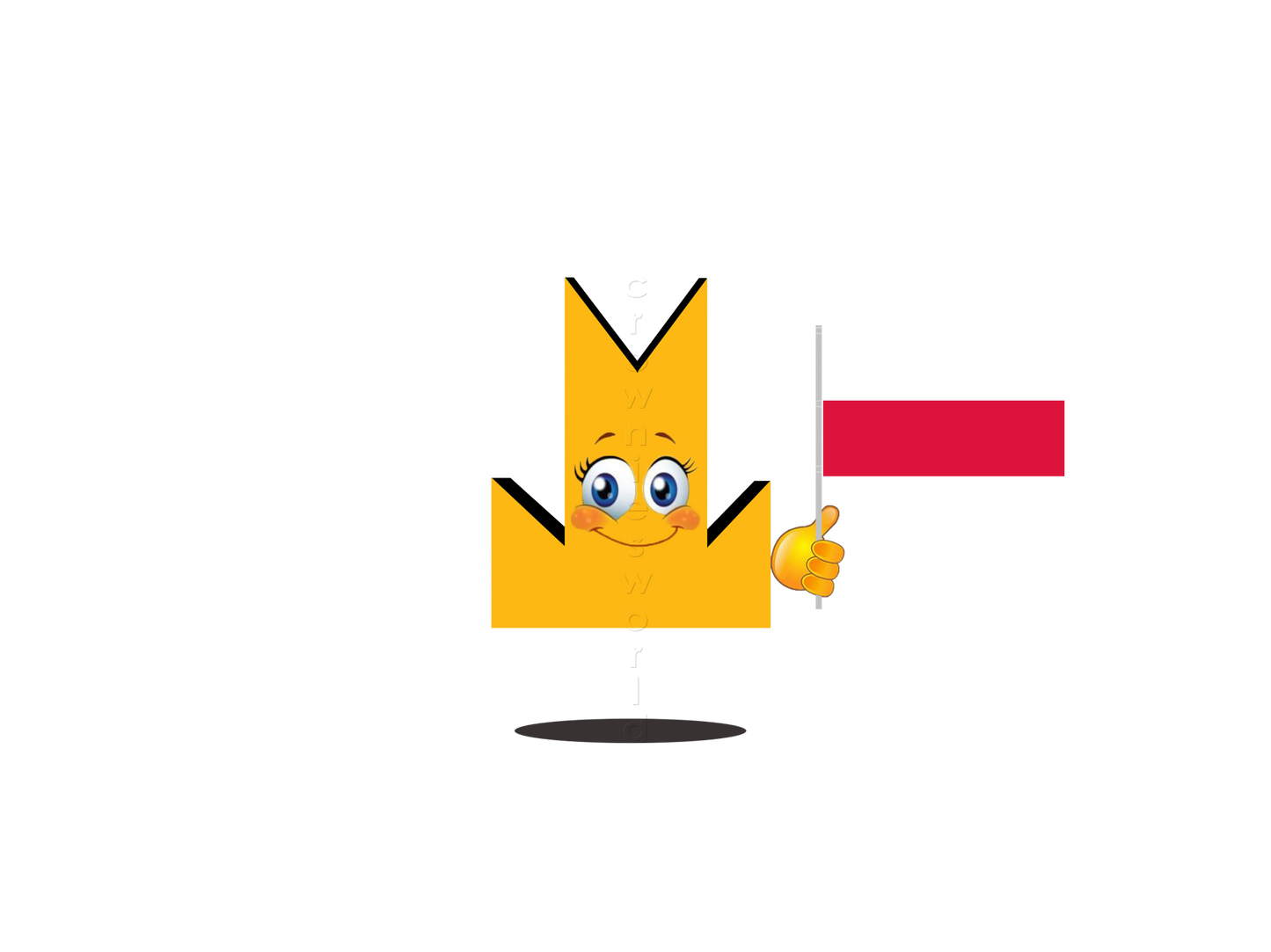 👑 Poland Flag - Crown Emoji Lens 🇵🇱