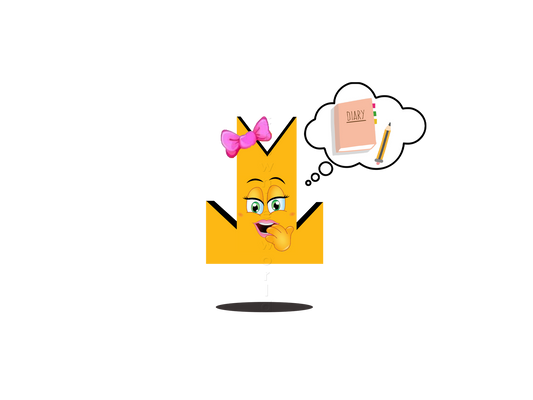 👑 Private Diary - Crown Emoji Lens 📓