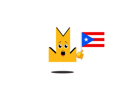 👑 Puerto Rico Flag - Crown Emoji Lens 🇵🇷