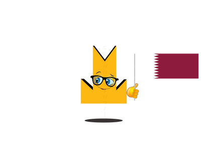 👑 Qatar Flag - Crown Emoji Lens 🇶🇦