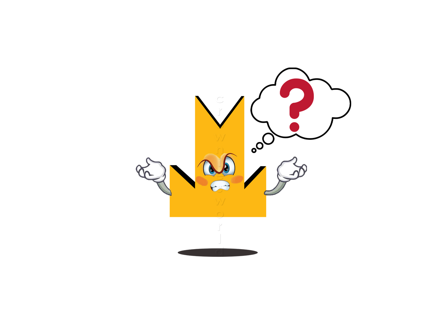 👑 Question Mark - Crown Emoji Lens ❓