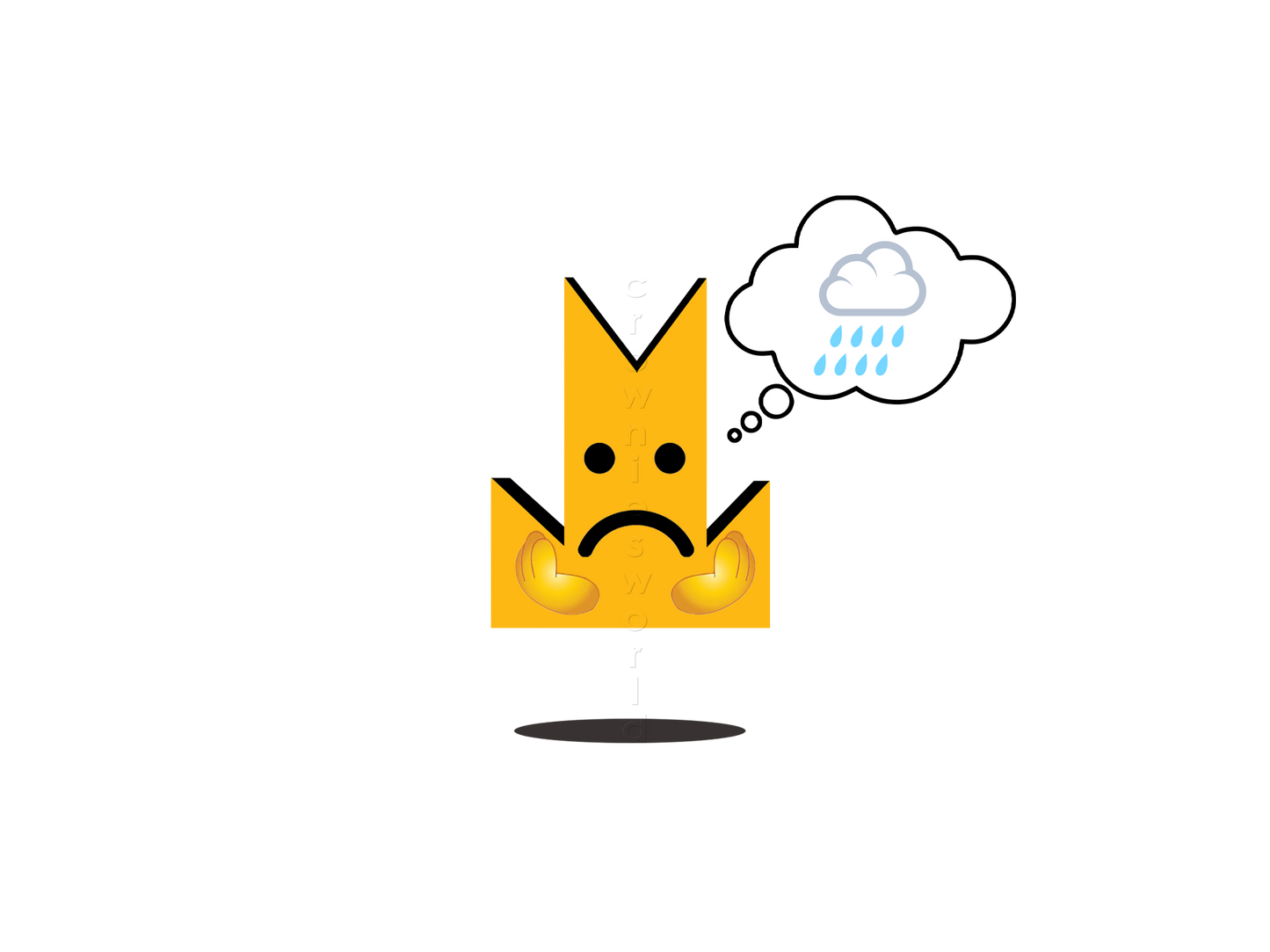 👑 Rain - Crown Emoji Lens 🌧️