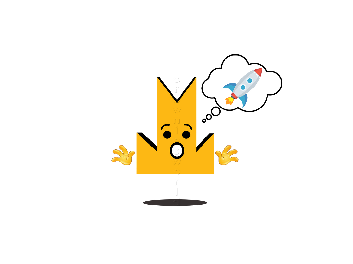 👑 Rocket - Crown Emoji Lens 🚀