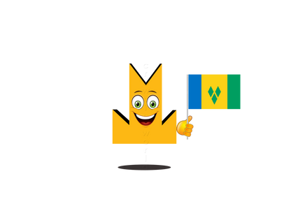 👑 Saint Vincent And The Grenadines Flag - Crown Emoji Lens 🇻🇨